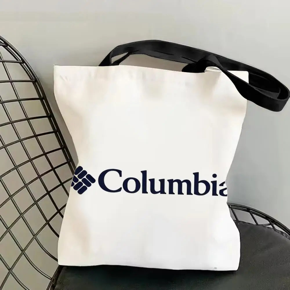 Classic Canvas Tote Bag - Large Capacity Double-Sided Print Shoulder Shopping Bag
