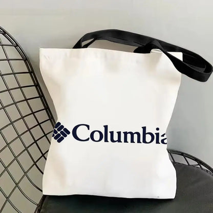 Classic Canvas Tote Bag - Large Capacity Double-Sided Print Shoulder Shopping Bag