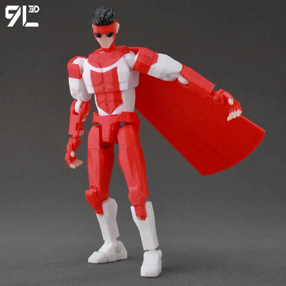 3D Printed Invincible 2.0 Superheroes Action Figures – Multi-Jointed Anime Toy Model Ornaments Gifts
