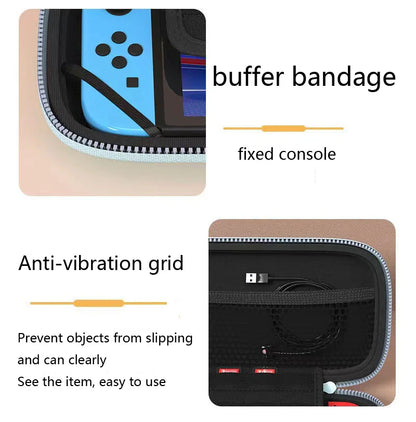 7-in-1 Nintendo Switch OLED Crystal Shell Case Kit: Storage & Carrying Accessories