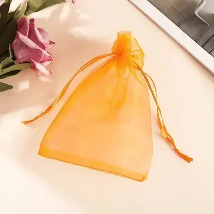 Organza Drawstring Gift Bags - 500/1000pcs Jewelry Pouches for Wedding Party Valentine Easter Packaging