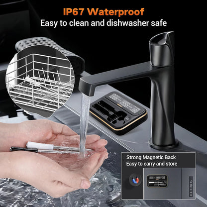 INKBIRD Dual-Mode Wireless Meat Thermometer – Long & Short Probe, Backlit LCD, IP67 Waterproof with BBQ Alarm