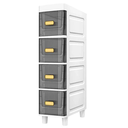 Narrow Toilet Storage Cabinet – 4/5 Tier Waterproof Corner Shelf & Crevice Side Rack
