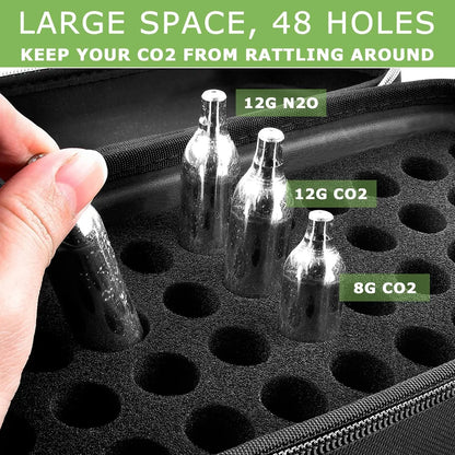 CO2 Cartridges Storage Case - Compatible with Crosman, Umarex, Leland 12-Gram and 8-Gram Powerlet Cartridges (Box Only)