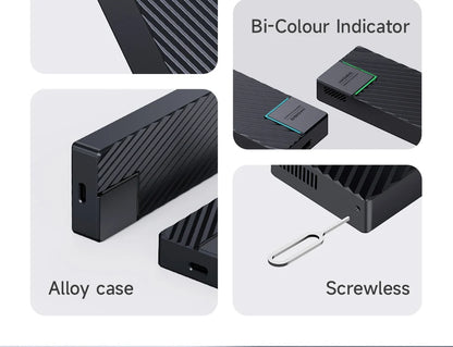 Hagibis USB 4.0 40Gbps M.2 NVMe SSD Enclosure – Compatible with Thunderbolt 4/3 & USB 3.2/3.1/3.0 External Hard Drive Case
