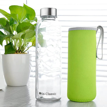550ml Portable Neoprene Vacuum Cup Sleeve - Water Bottle Cover Insulator Bag for Glass Bottles - Sport Camping Accessory