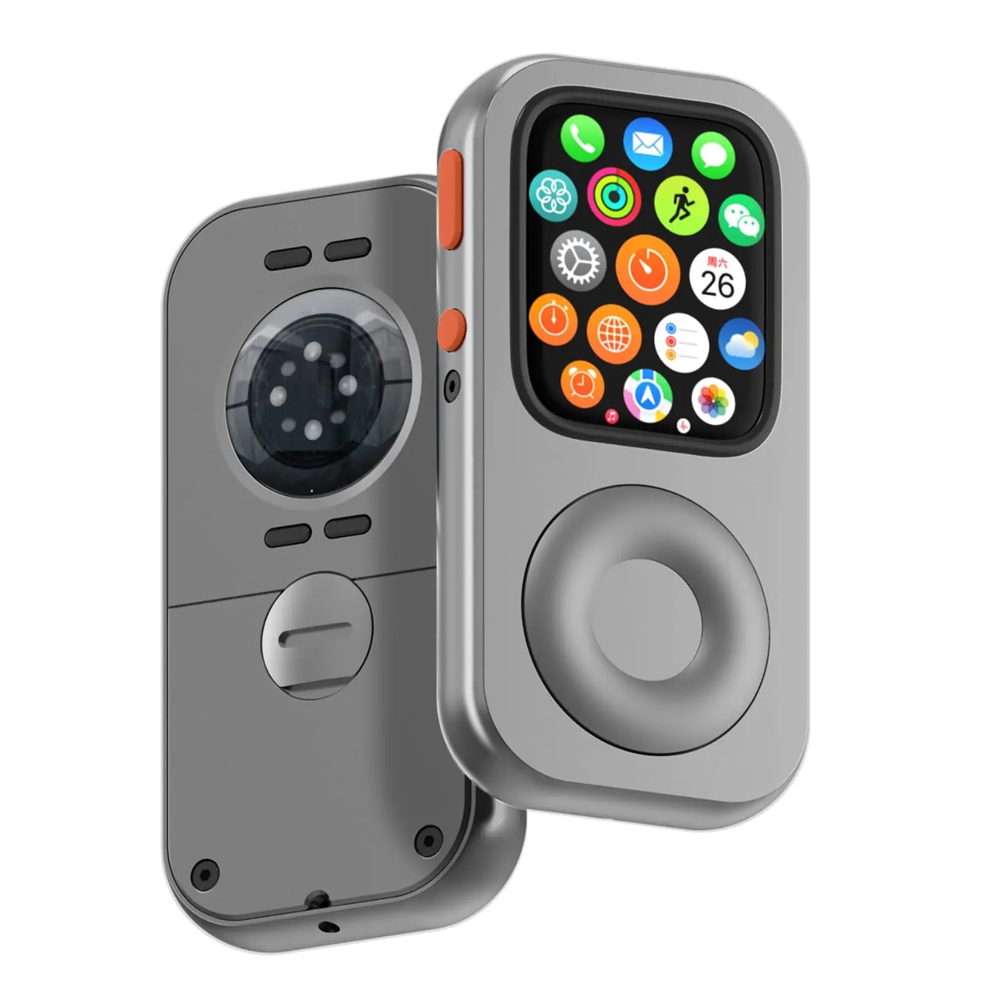 RePod Aluminum Alloy Apple Watch Case - Protective Click Wheel Design for Series 7, 8 & 9