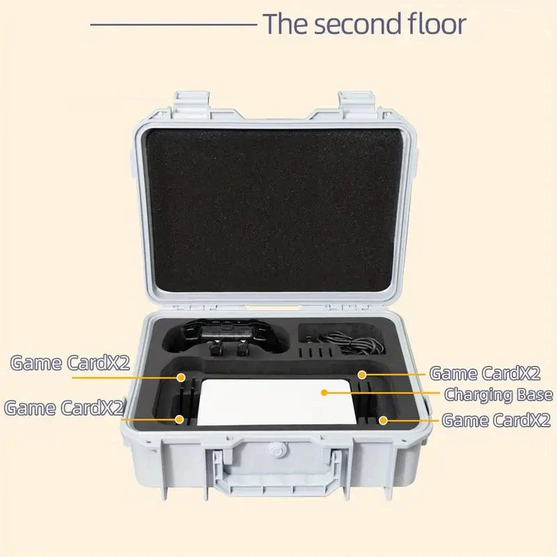 Explosion-Proof Hard EVA Suitcase for Nintendo Switch OLED - Waterproof Storage Bag with Shoulder Strap