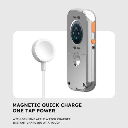 3D Aluminum Alloy Retro iPod Style Protective Case – Apple Watch Series 7/8/9/10 Function Expansion