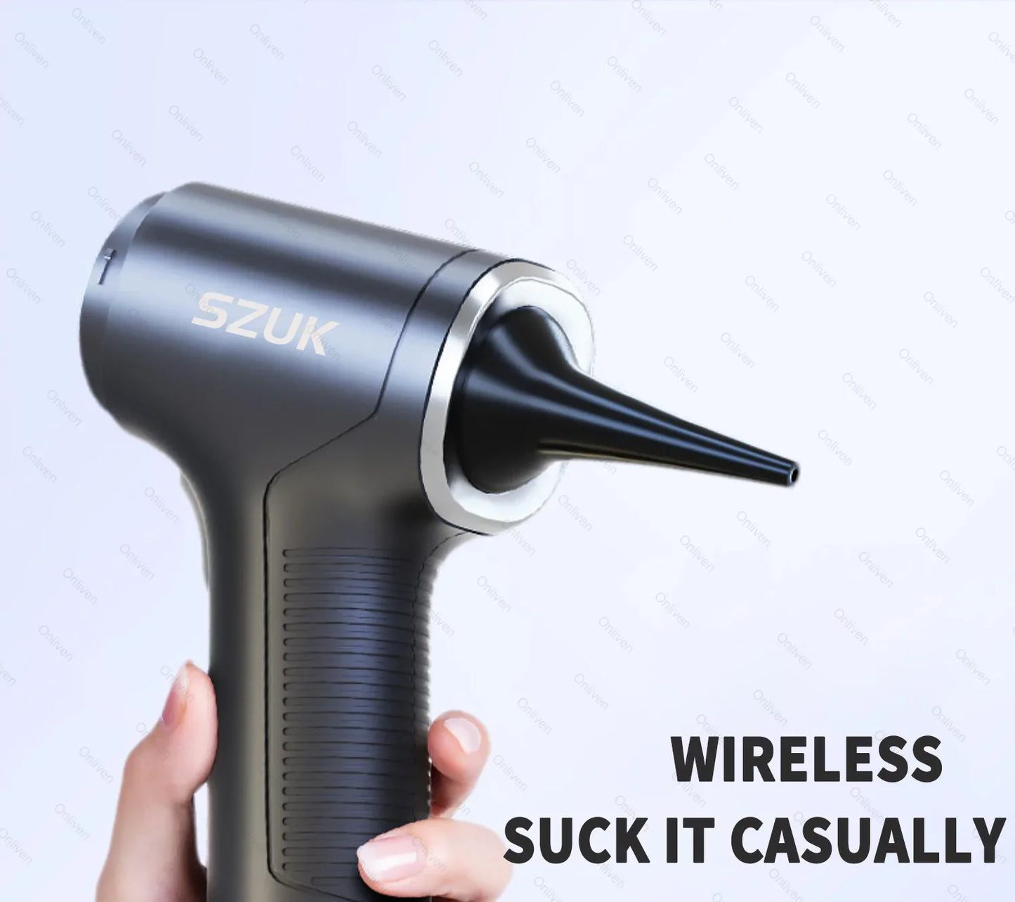SZUK 98000PA Mini Car Vacuum Cleaner — Powerful Handheld Wireless Portable Cleaner with Strong Suction
