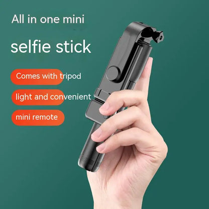 All-in-One Expandable iPhone Tripod Selfie Stick – Portable with Detachable Bluetooth Remote, Compatible with Smartphones