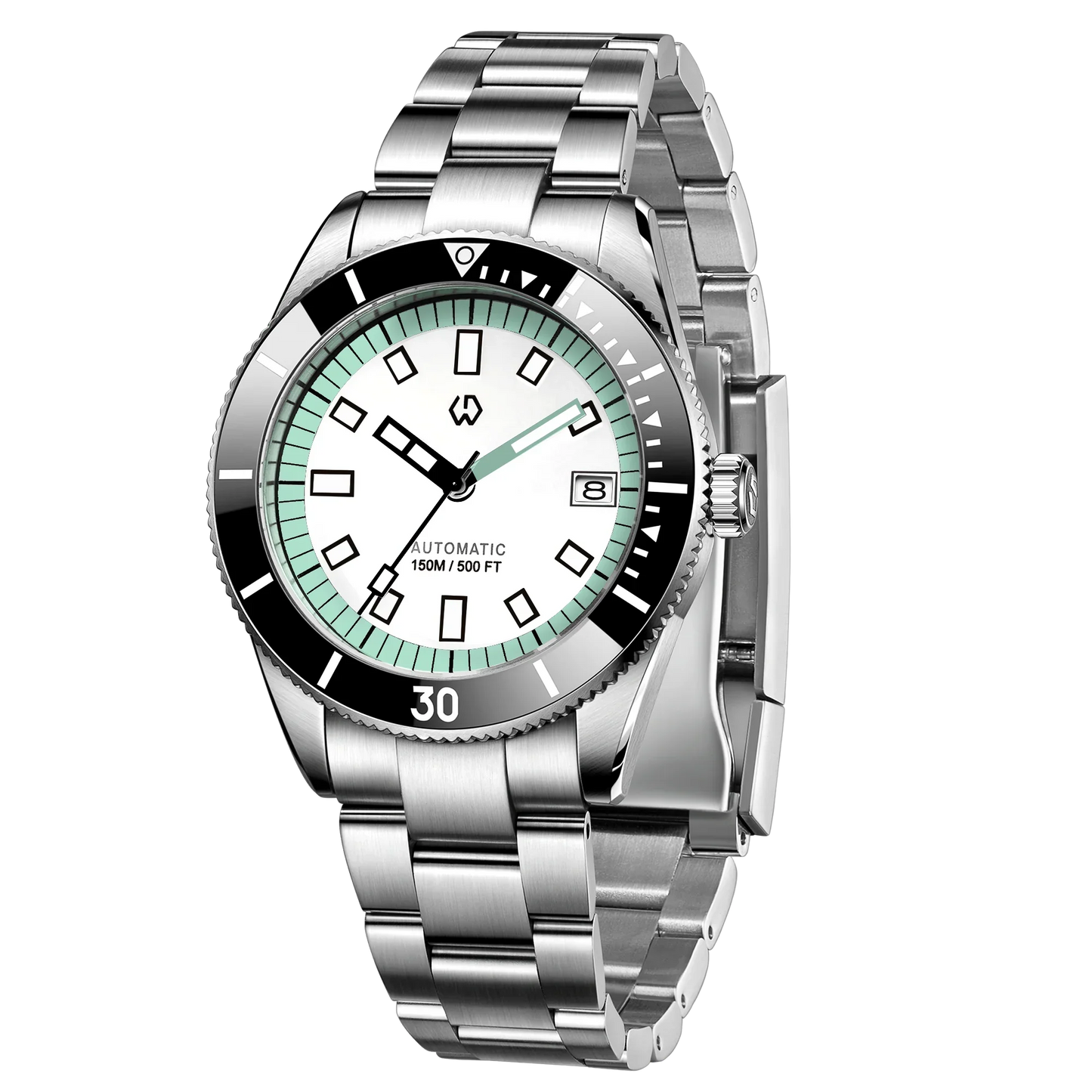 Men’s Automatic Mechanical Watch – Super Luminous Bezel, Japan NH35 Movement, 150M Waterproof Diving Watch