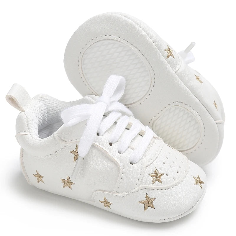 Baby Girl Soft Sole Prewalker Shoes - Cute Infant First Walker Sneakers for 0–18 Months
