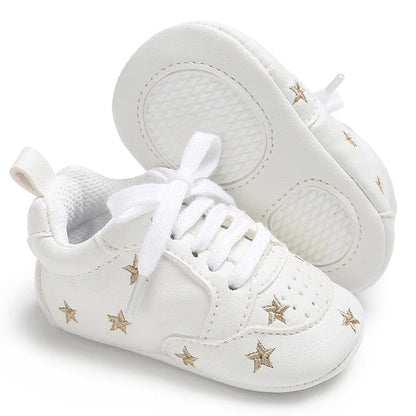 Baby Girl Soft Sole Prewalker Shoes - Cute Infant First Walker Sneakers for 0–18 Months