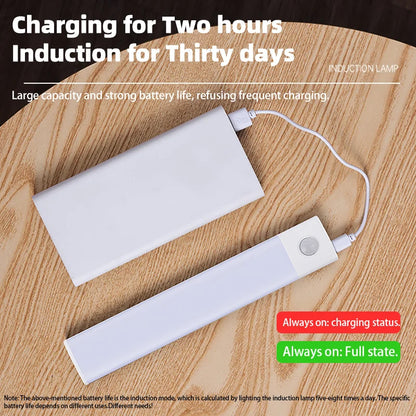 Versatile Lighting Solution: Bedroom Night Light Motion Sensor Lights - Wireless USB Under Cabinet Light for Kitchen, Bedroom, Wardrobe - Indoor Lighting Made Easy