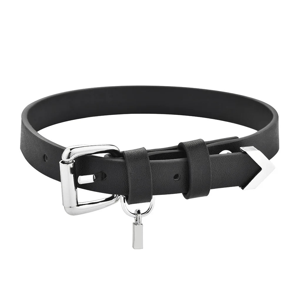 Sylus Cosplay Choker - Love and Deepspace Pendant PU Chain Necklace for Men and Women, Halloween Party Accessory