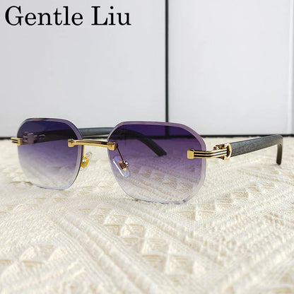 Vintage Square Rimless Sunglasses for Men 2026 – Luxury Frameless Punk Style UV400 Anti Blue Light Eyewear & Prescription Glasses