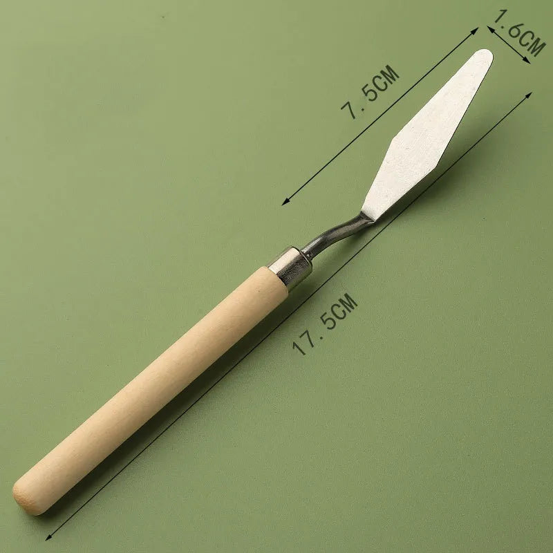 7pcs Oil Painting Palette Knife Set – Scraper Spatula for Acrylic, Watercolor, Gouache, and Color Mixing Art Supplies