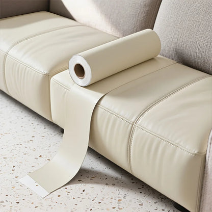 Large PU Leather Repair Patch Roll - Self-Adhesive Faux Leather Repair Tape for Sofa, Car & EV Seats