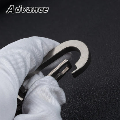 Titanium Alloy Key Ring - Multifunctional Outdoor EDC Keychain Buckle Tool Accessory