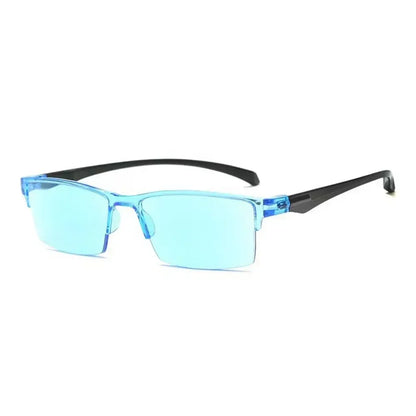 Smart Automatic Zoom Reading Glasses – Autofocus Anti-Blue Ray Half-Rim Eyewear for Near & Far Vision