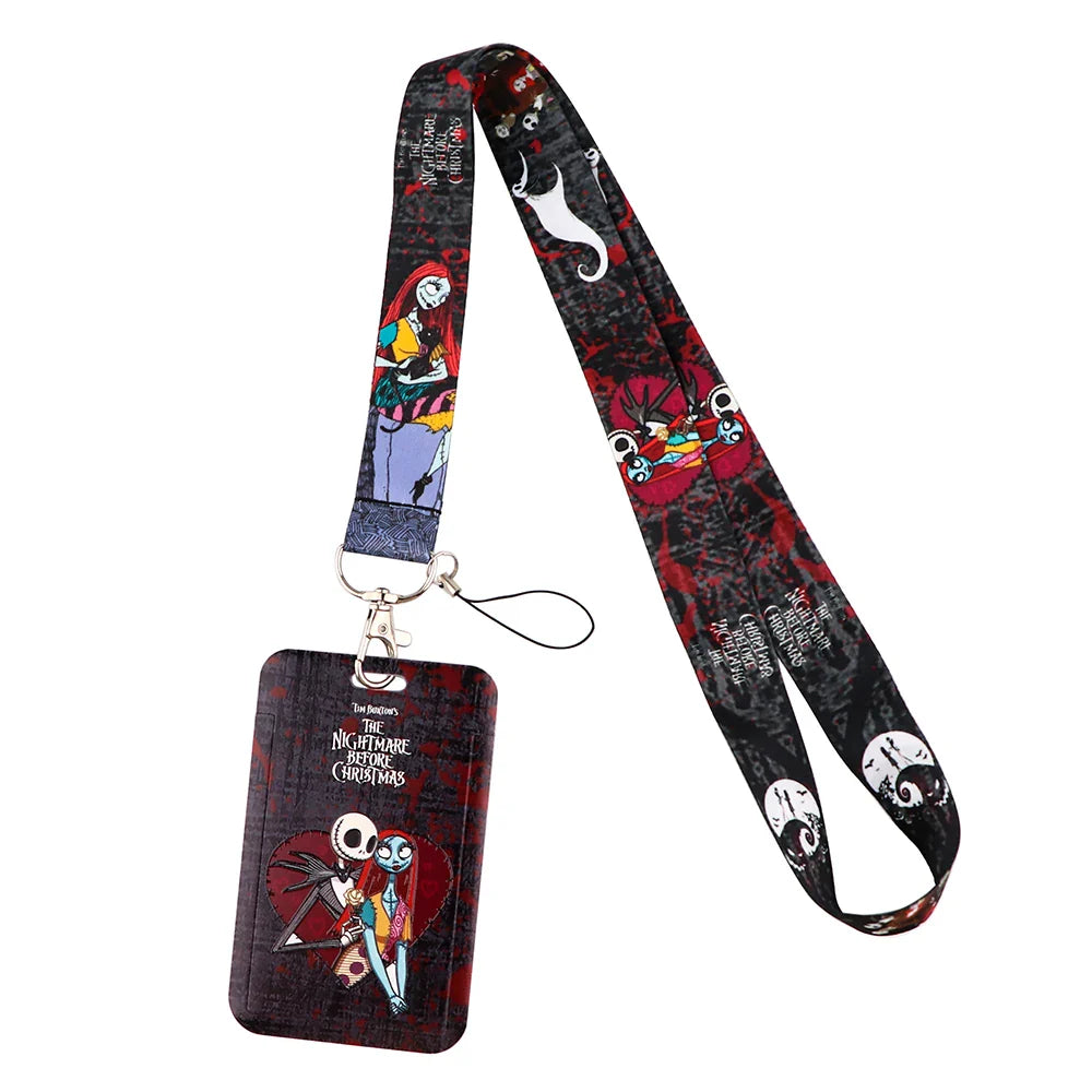 Cartoon Stitch Credential Holder Lanyard – Cute Neck Strap for Keychain, Pass & Credit Card Holder Accessories