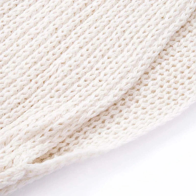 Solid Color Knit Shawl with Long Sleeves - Elegant Soft Warm Top, Elastic Wrap Scarf for Autumn and Winter