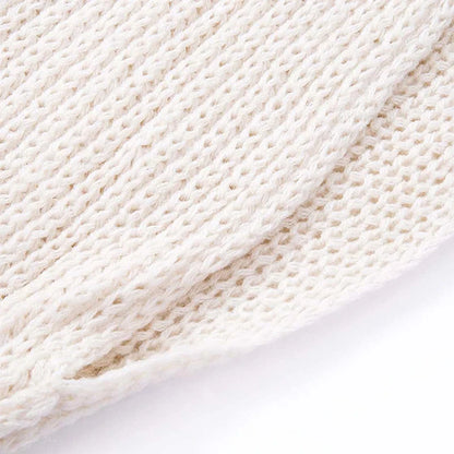 Solid Color Knit Shawl with Long Sleeves - Elegant Soft Warm Top, Elastic Wrap Scarf for Autumn and Winter