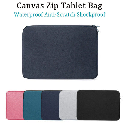 Waterproof Canvas Sleeve Bag for ZEUSLAP 16" Portable Monitor – Anti-Drop Flocking Zip Pouch Carry Case