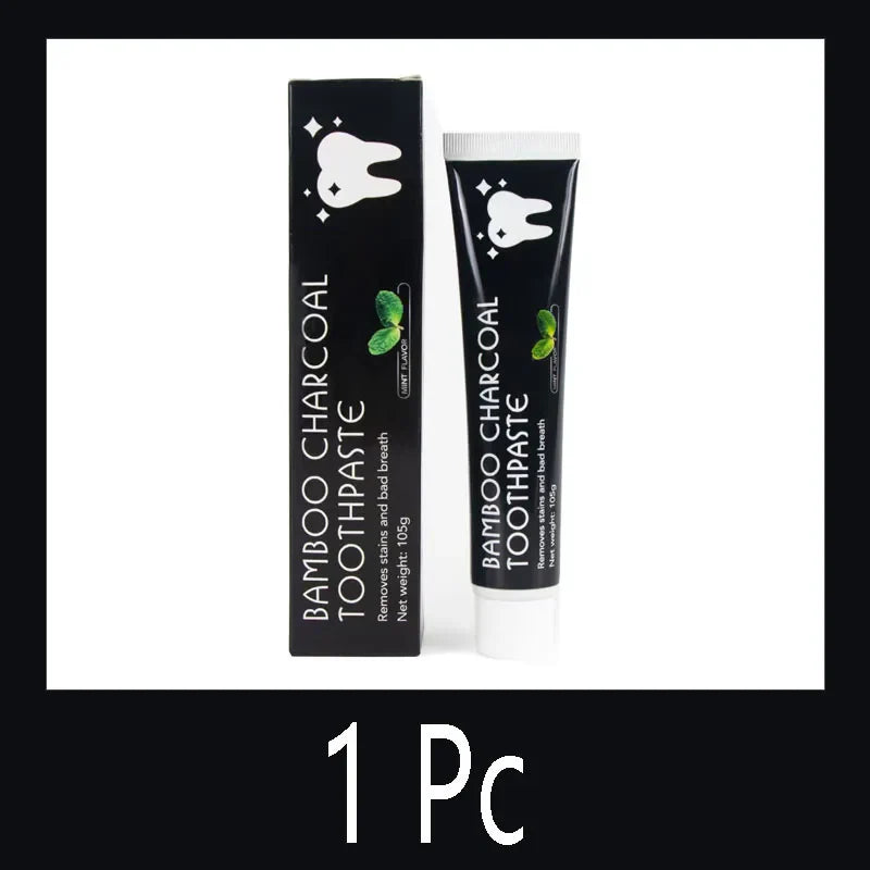 Bamboo Charcoal Toothpaste – Deep Clean, Remove Tooth Stains & Refresh Breath for Healthy Teeth