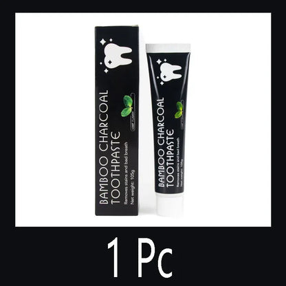 Bamboo Charcoal Toothpaste – Deep Clean, Remove Tooth Stains & Refresh Breath for Healthy Teeth