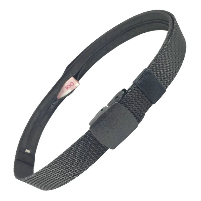 Anti-Theft Travel Money Belt – Hidden Waist Wallet for Men & Women (125cm)