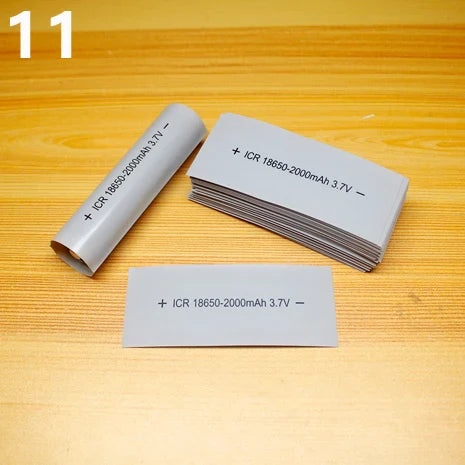 100pcs 18650 Lithium Battery Heat Shrink Wrap PVC Sleeves – Insulation Packaging Film for Battery Protection