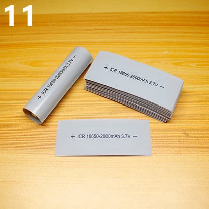 100pcs 18650 Lithium Battery Heat Shrink Wrap PVC Sleeves – Insulation Packaging Film for Battery Protection