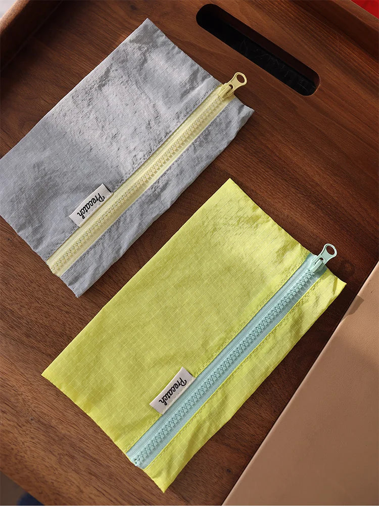 Multifunctional Lightweight Pouch for Women — Macaron Color Bag for Eyebrow Pencil, Stationery, Jewelry, Documents & Coins