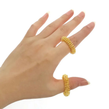 5–15pcs Spiky Acupressure Finger Rings – Sensory Stress Relief Massager Fidget Toys for Teens & Adults