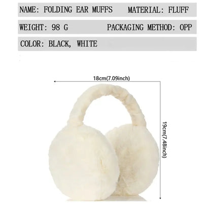 Winter Ear Warmer: Soft Plush Earflap EarMuffs for Women & Men - Fashion Solid Color Outdoor Cold Protection Ear Cover