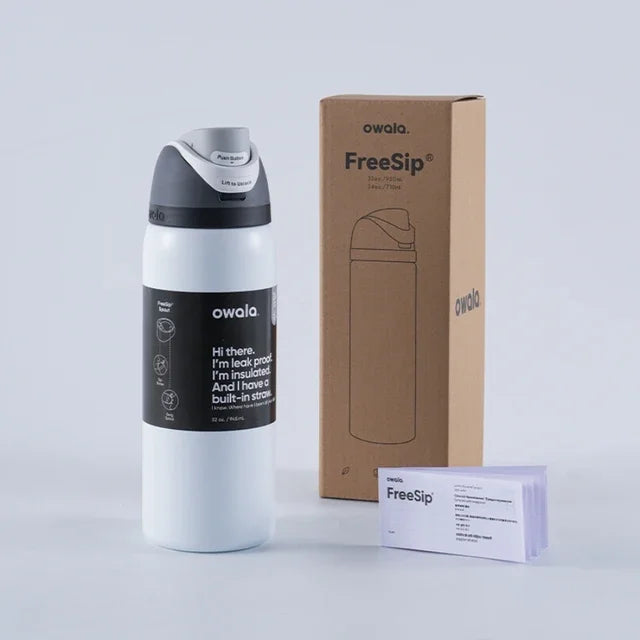2024 New Owala Insulated Stainless Steel Water Bottle with Straw – BPA-Free Sports Bottle, 24oz/32oz, Great for Travel