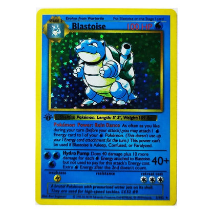 10pcs Pokémon 1996 1st Edition Collection Cards – Charizard, Shining PTCG Game Flash Cards, Anime Gift Toys