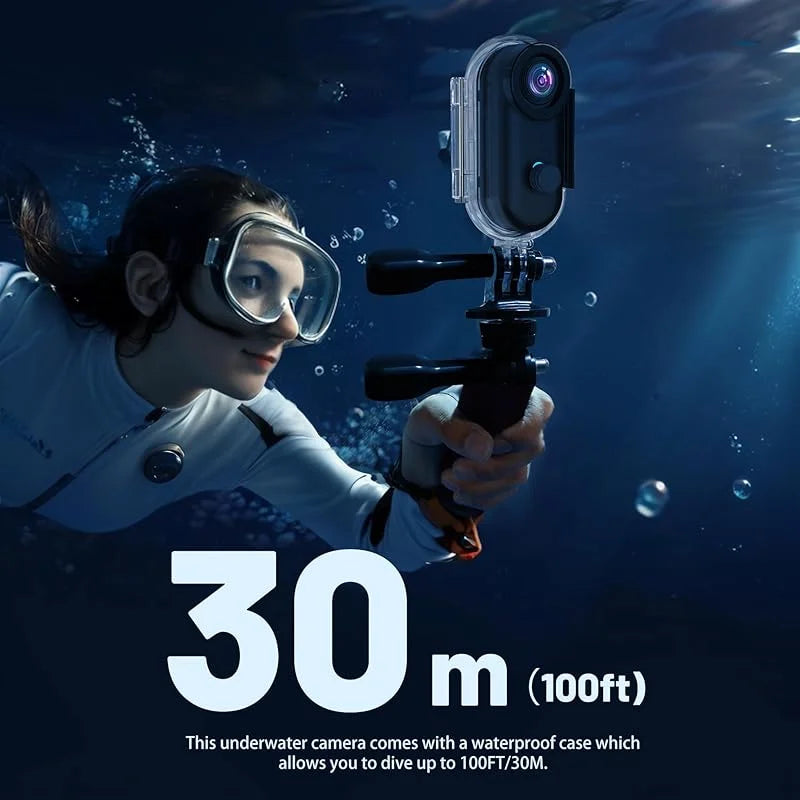 4K FHD 1080P Outdoor Sports Action Camera — Mini Helmet & Bike Cam for Motorcycle, Bicycle, Body Filming & Video Recording