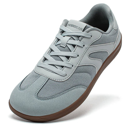 HOBIBEAR Unisex Barefoot Sneakers — Wide-Toe Minimalist Zero Drop Lace-Up Casual Shoes, Non-Slip for Men & Women