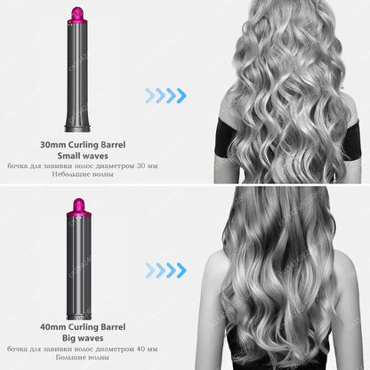 Dyson Airwrap HS01/HS05 Hair Styling Nozzle Brush – 30/40mm Anti-Hair Auto-Curling 360° Rotating Attachment for Dyson Hair Dryer