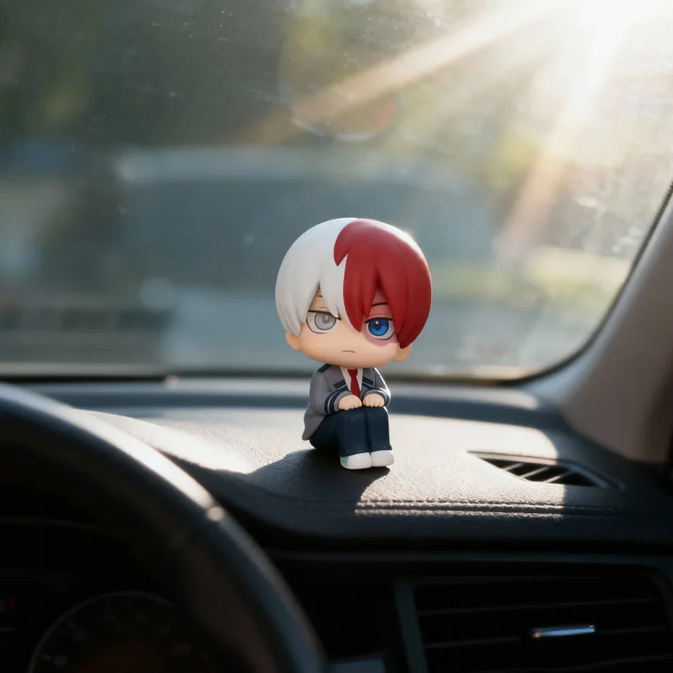 Super Cute Chibi Anime PVC Figures – My Hero Academia Style Izuku Midoriya, Katsuki Bakugo & Shoto Todoroki Collectible Toys