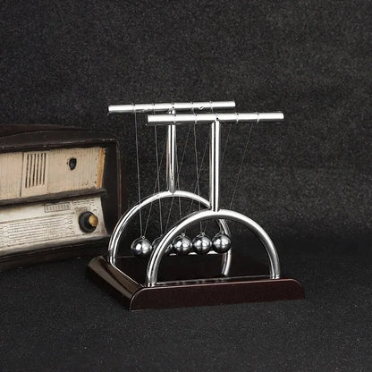 Newton’s Cradle Balance Toy - Steel Ball Physics Pendulum for Science Learning & Stress Relief