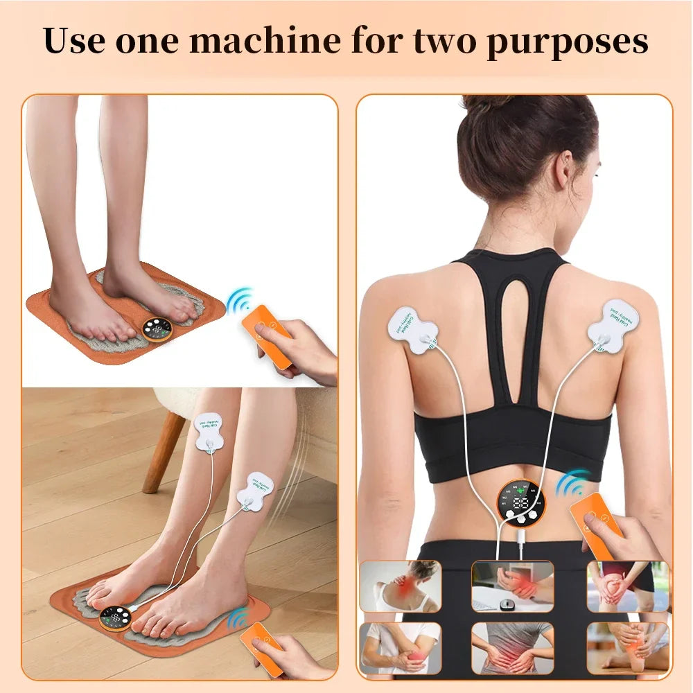 F Remote 3D Smart Foot Massager Pad — 8 Modes, 29 Levels Muscle Relaxation & Leg Slimming Therapy
