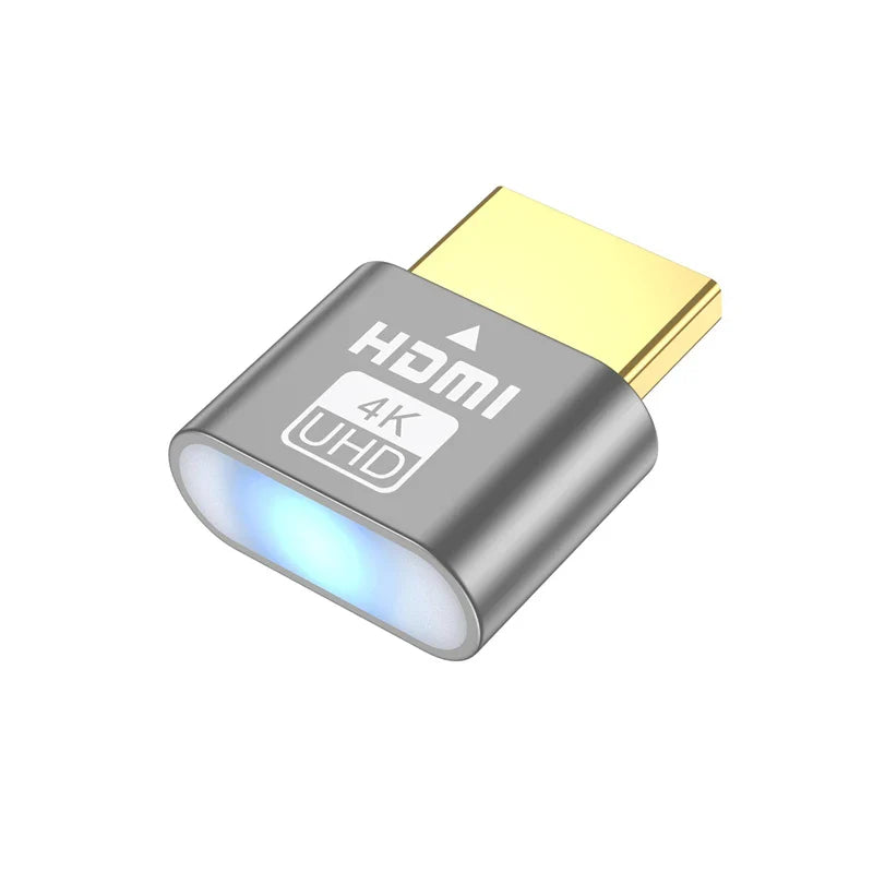 4K HDMI Virtual Display Adapter — High-Resolution Wireless Streaming Emulator & Dummy Plug
