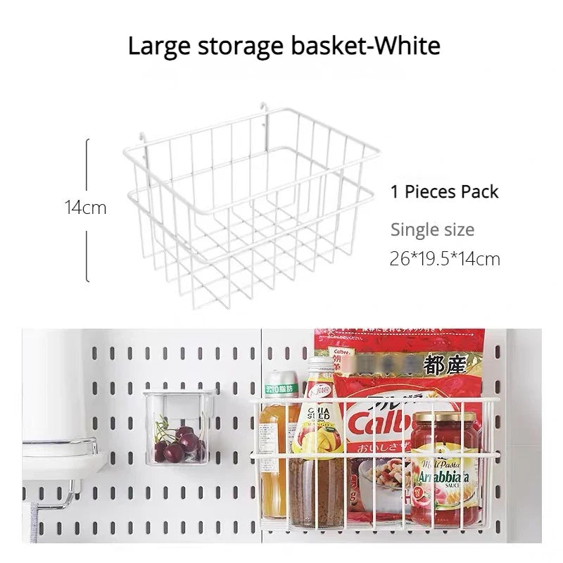 DIY Pegboard Hanging Shelf & Hooks – Wall Organizer for Garage, Kitchen & Room, No-Drill Storage Solution
