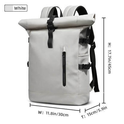 HK Expandable Travel Backpack for Men – Large Capacity Waterproof 15.6” Laptop Bag, Hiking Rucksack & Cycling Daypack with USB Port