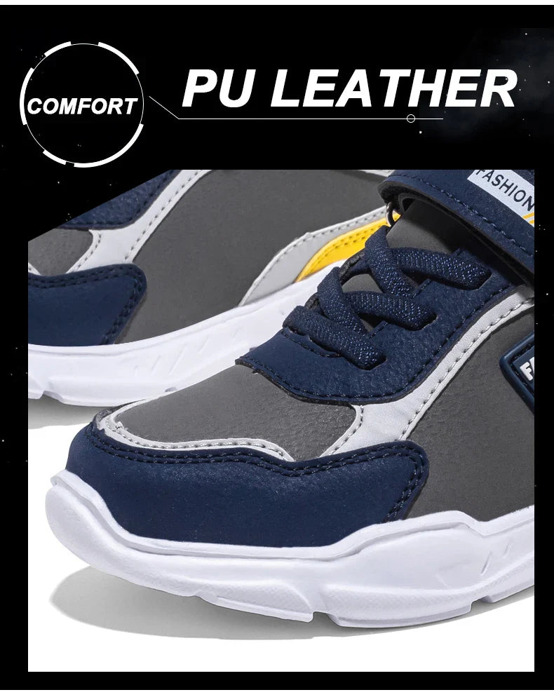 Four Seasons Kids Sports Shoes — Boys' Lightweight Running & Leisure Sneakers, Breathable Outdoor Casual Shoes