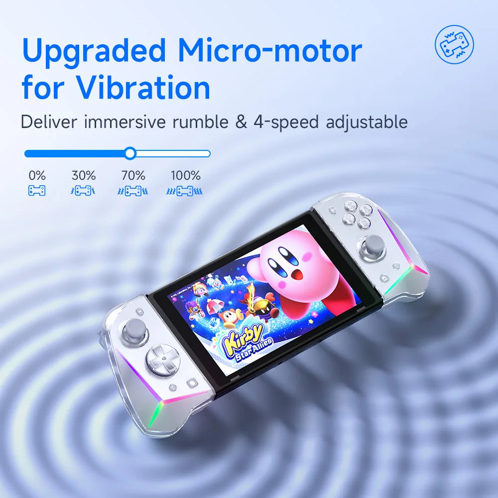 EasySMX S15 Wireless RGB Joypad Controller for Nintendo Switch/OLED – L/R, 6-Axis Gyroscope, Mechanical Hall Effect